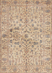 Machine Washable Traditional Brown Rug, wshtr3014