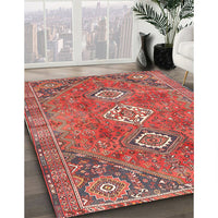 Traditional Orange Salmon Pink Persian Rug, tr3016