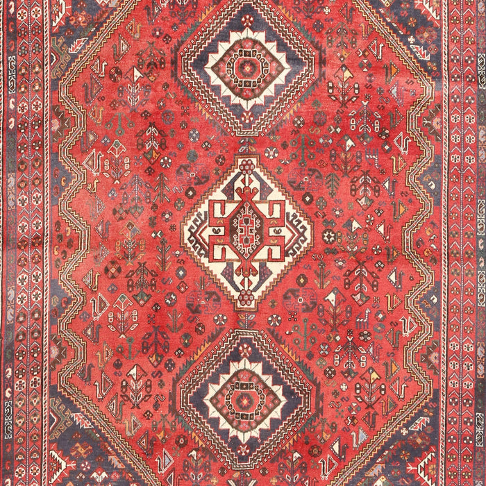 Traditional Orange Salmon Pink Persian Rug, tr3016
