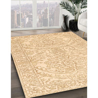 Traditional Sun Yellow Persian Rug, tr3017