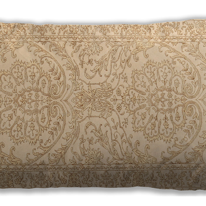 Traditional Classic Rectangular Sun Yellow Lumbar Throw Pillow, 13 inch by 19 inch, lbtr3017