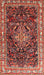 Traditional Orange Salmon Pink Persian Rug, tr301