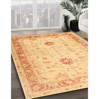 Traditional Orange Oriental Rug, tr3020