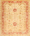 Traditional Orange Oriental Rug, tr3020