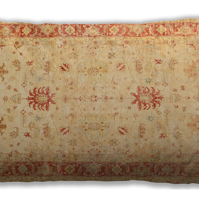 Traditional Classic Rectangular Orange Lumbar Throw Pillow, 13 inch by 19 inch, lbtr3020