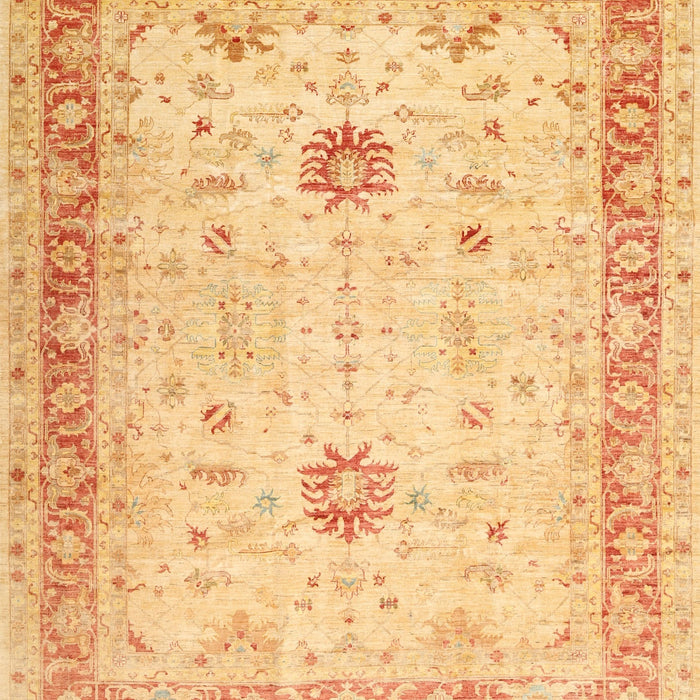 Machine Washable Traditional Orange Rug, wshtr3020