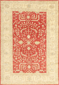 Machine Washable Traditional Sun Yellow Rug, wshtr3021