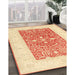 Traditional Sun Yellow Oriental Rug in Family Room, tr3021