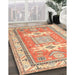 Machine Washable Traditional Chocolate Brown Rug in a Family Room, wshtr3022