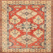 Square Traditional Red Geometric Rug, tr3023