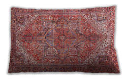 Traditional Classic Rectangular Dusty Pink Lumbar Throw Pillow, 13 inch by 19 inch, lbtr3024