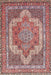 Traditional Fire Brick Red Medallion Rug, tr3025