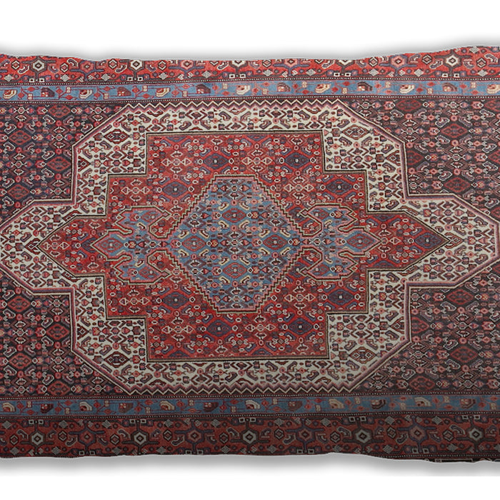 Traditional Classic Rectangular Fire Brick Red Lumbar Throw Pillow, 13 inch by 19 inch, lbtr3025