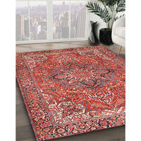 Traditional Light Copper Gold Persian Rug, tr3027