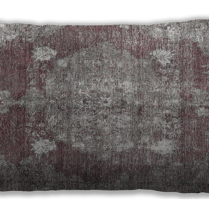 Traditional Classic Rectangular Rosy-Finch Purple Lumbar Throw Pillow, 13 inch by 19 inch, lbtr3028