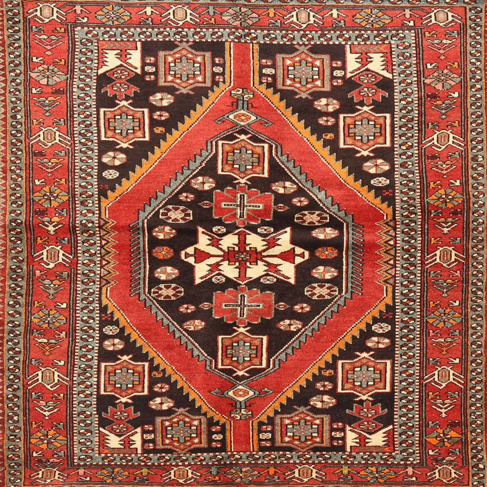 Square Traditional Red Persian Rug, tr3029