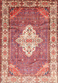 Machine Washable Traditional Red Rug, wshtr302