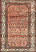 Machine Washable Traditional Dark Sienna Brown Rug, wshtr3030