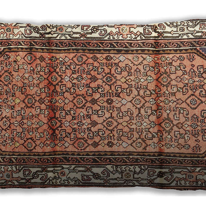 Traditional Classic Rectangular Dark Sienna Brown Lumbar Throw Pillow, 13 inch by 19 inch, lbtr3030