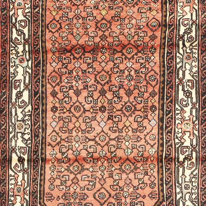 Traditional Dark Sienna Brown Persian Rug, tr3030