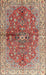 Machine Washable Traditional Fire Brick Red Rug, wshtr3031