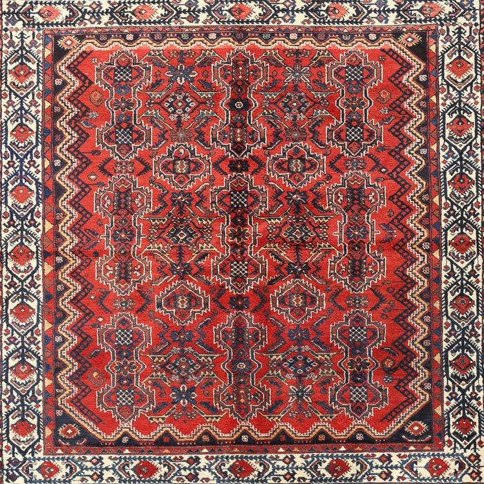 Square Traditional Red Persian Rug, tr3032