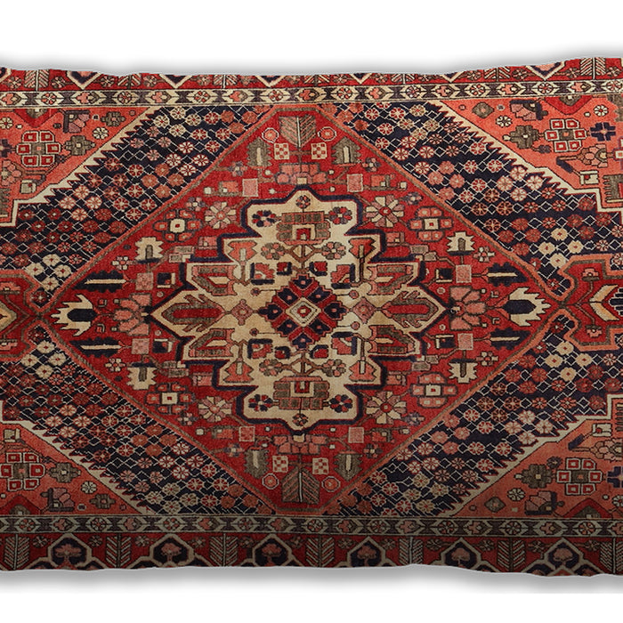 Traditional Classic Rectangular Sunrise Orange Lumbar Throw Pillow, 13 inch by 19 inch, lbtr3033