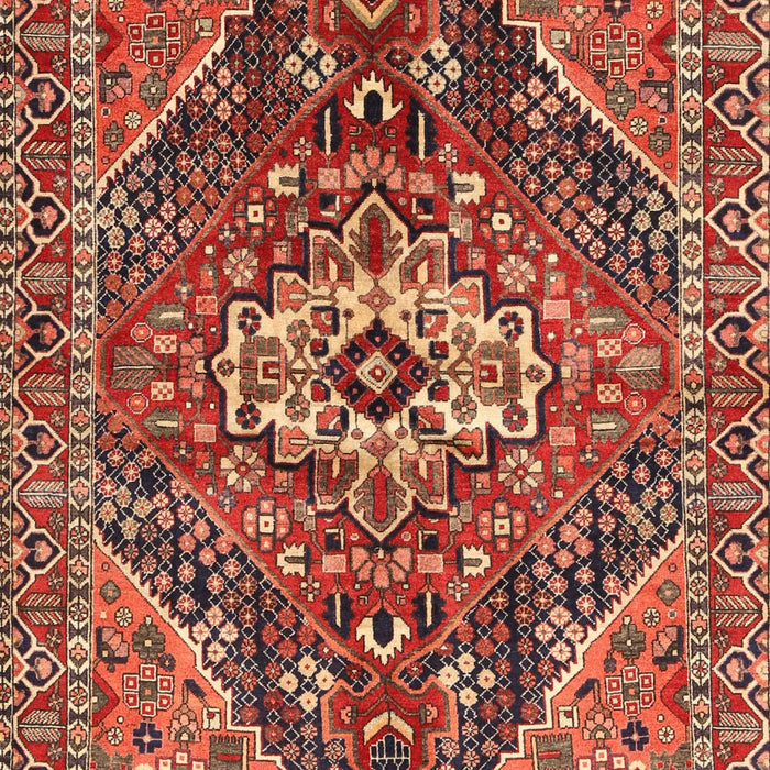 Machine Washable Traditional Sunrise Orange Rug, wshtr3033