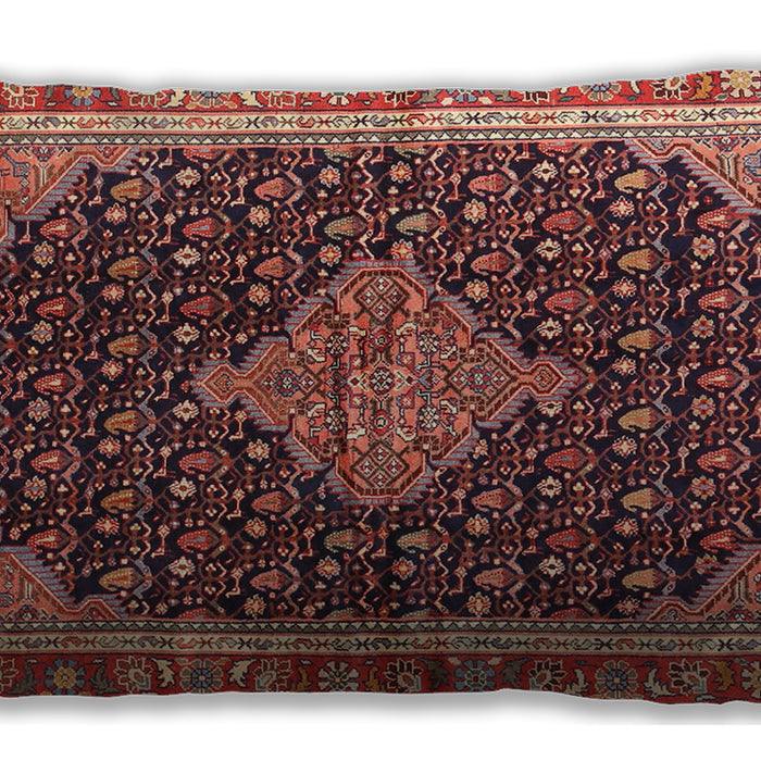 Traditional Classic Rectangular Saffron Red Lumbar Throw Pillow, 13 inch by 19 inch, lbtr3034