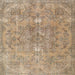 Square Traditional Brown Persian Rug, tr3038