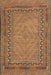 Traditional Dark Sienna Brown Southwestern Rug, tr3039