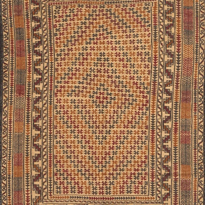 Traditional Dark Sienna Brown Southwestern Rug, tr3039