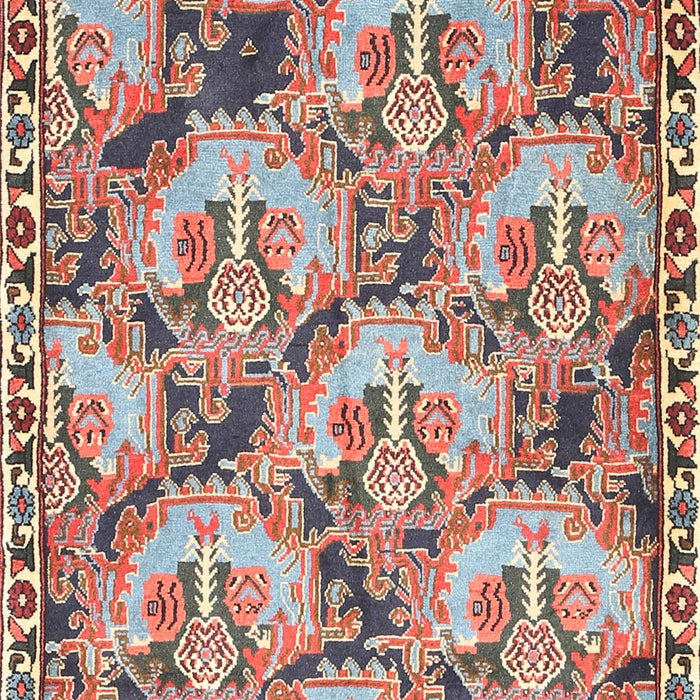 Traditional Brown Red Animal Rug, tr303