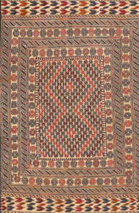 Machine Washable Traditional Sandy Brown Rug, wshtr3040