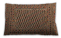 Traditional Classic Rectangular Peru Brown Lumbar Throw Pillow, 13 inch by 19 inch, lbtr3041