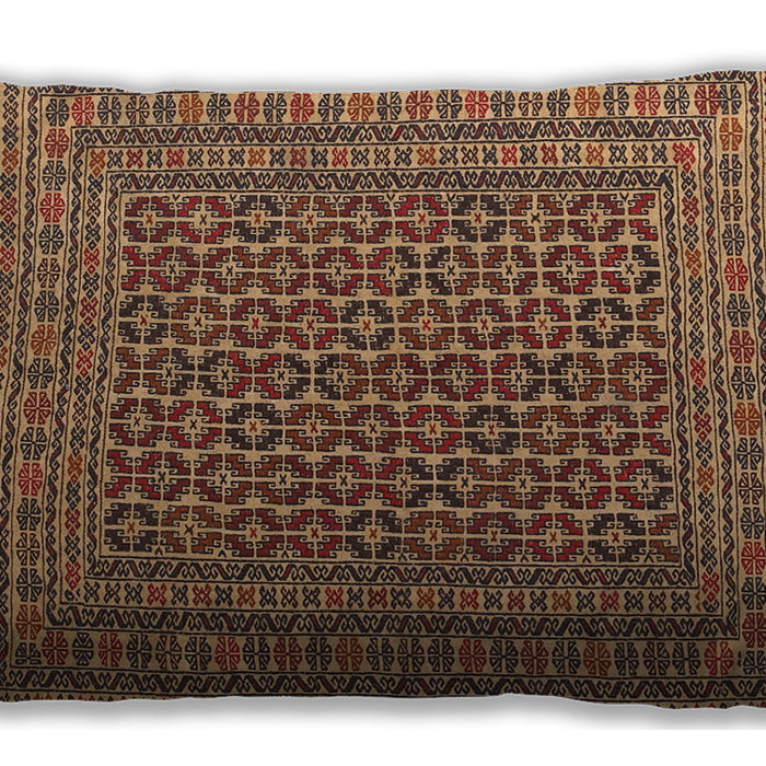 Traditional Classic Rectangular Brown Sand Brown Lumbar Throw Pillow, 13 inch by 19 inch, lbtr3042