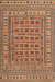 Traditional Brown Red Southwestern Rug, tr3043