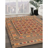 Traditional Brown Red Southwestern Rug, tr3043