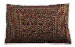 Traditional Classic Rectangular Bronze Brown Lumbar Throw Pillow, 13 inch by 19 inch, lbtr3045