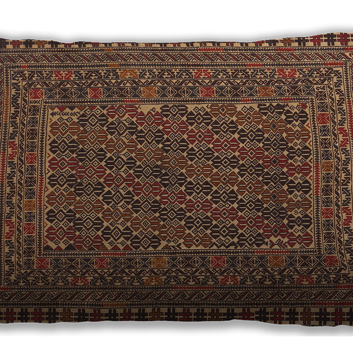 Traditional Classic Rectangular Bronze Brown Lumbar Throw Pillow, 13 inch by 19 inch, lbtr3045