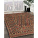 Machine Washable Traditional Bronze Brown Rug in a Family Room, wshtr3045