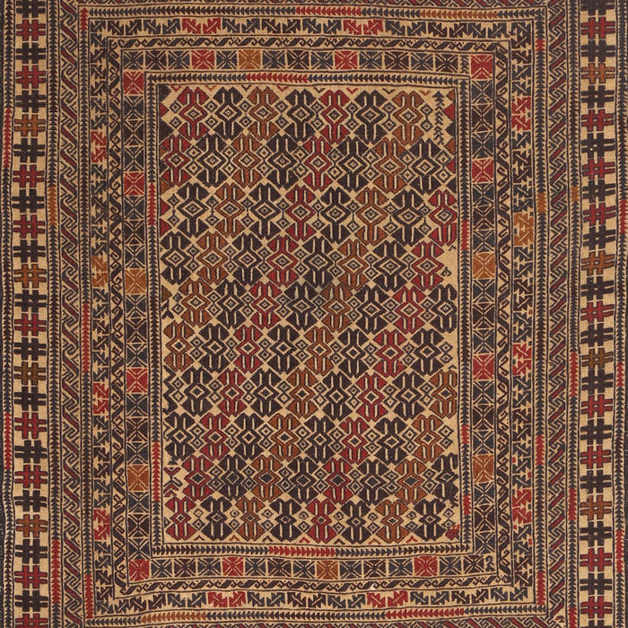 Traditional Bronze Brown Southwestern Rug, tr3045