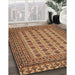 Traditional Orange Southwestern Rug in Family Room, tr3046