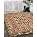 Traditional Dark Sienna Brown Southwestern Rug in Family Room, tr3047