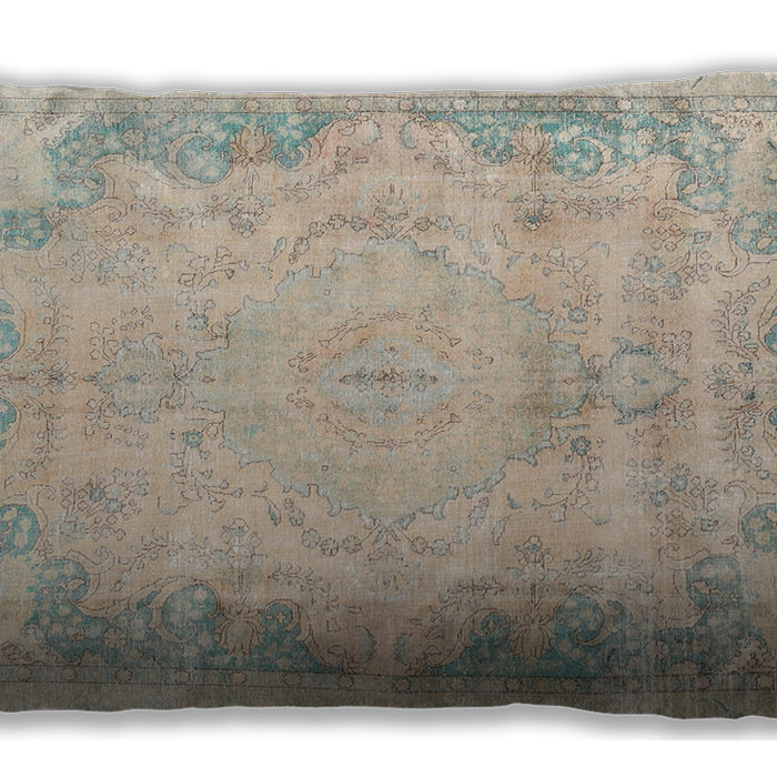 Traditional Classic Rectangular Desert Sand Beige Lumbar Throw Pillow, 13 inch by 19 inch, lbtr3048