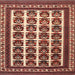 Square Traditional Red Persian Rug, tr3049