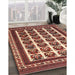 Machine Washable Traditional Tomato Red Rug in a Family Room, wshtr3049