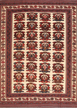 Machine Washable Traditional Tomato Red Rug, wshtr3049