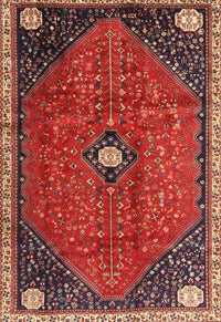 Machine Washable Traditional Red Rug, wshtr3050