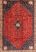 Machine Washable Traditional Red Rug, wshtr3050